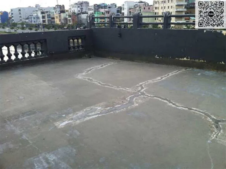 Sửa sàn sân thượng bị võng