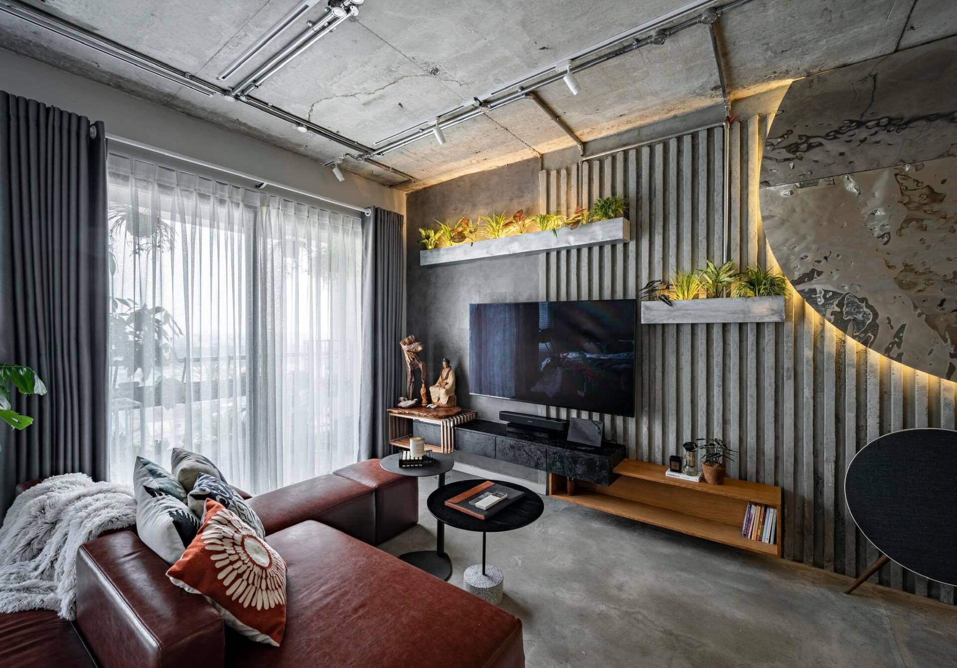 Tạo điểm nhấn tường căn hộ