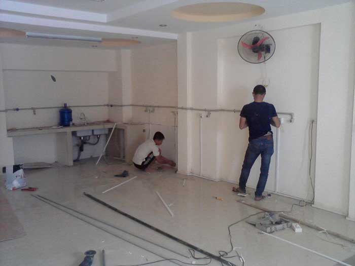 Tháo điện nước cũ