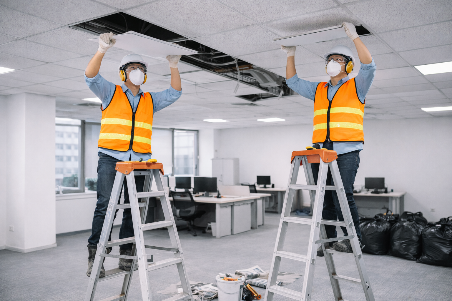 Tháo dỡ hoàn trả văn phòng