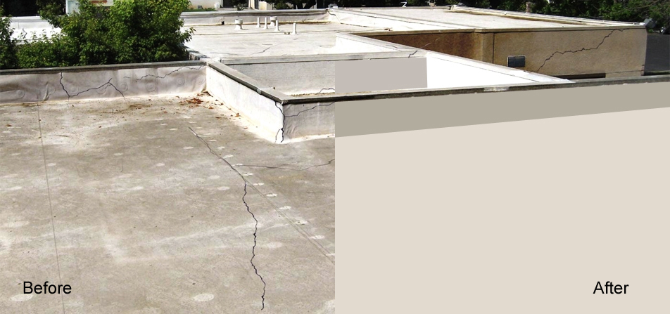 Tháo lớp chống thấm cũ sân thượng