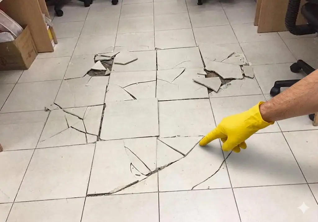 Thay nền gạch bị hỏng