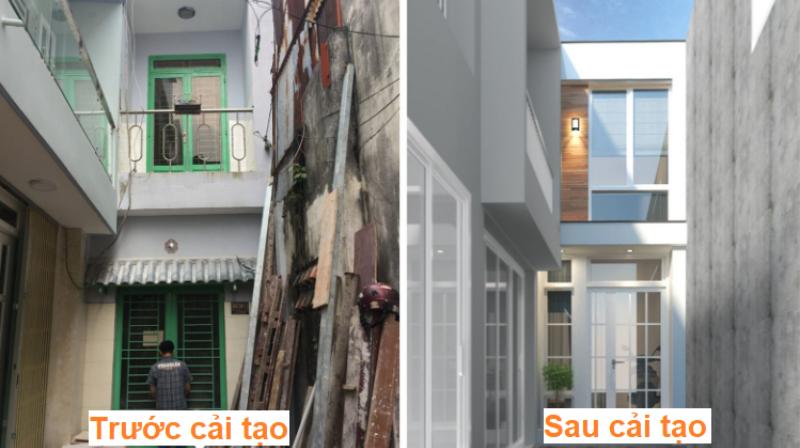 Thi công cửa sau cải tạo