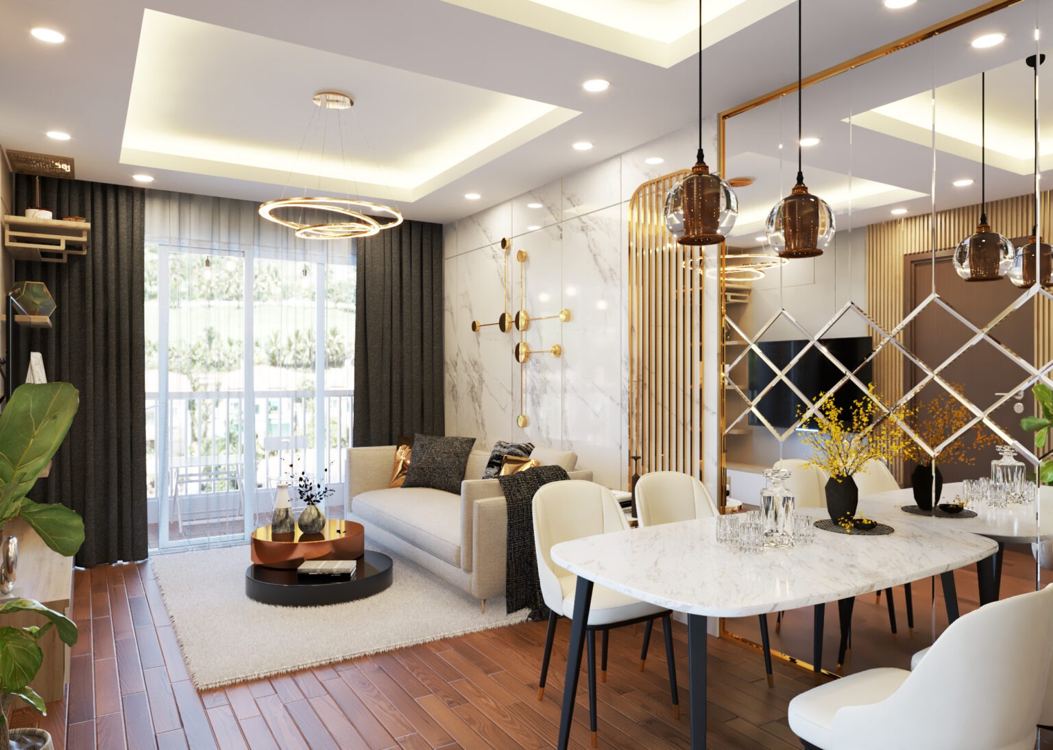 Thi công nội thất full combo căn hộ