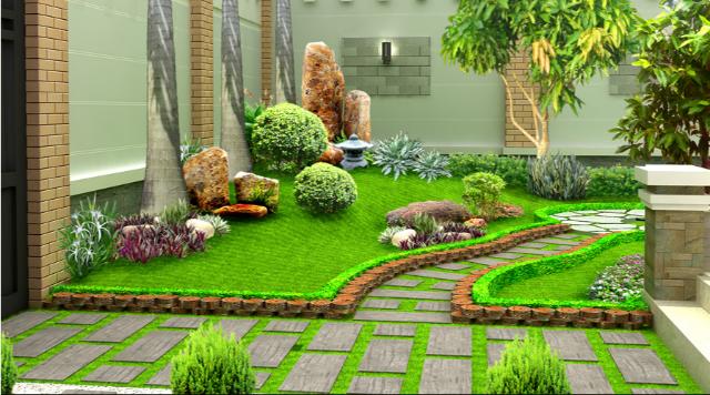 Thi công sân vườn