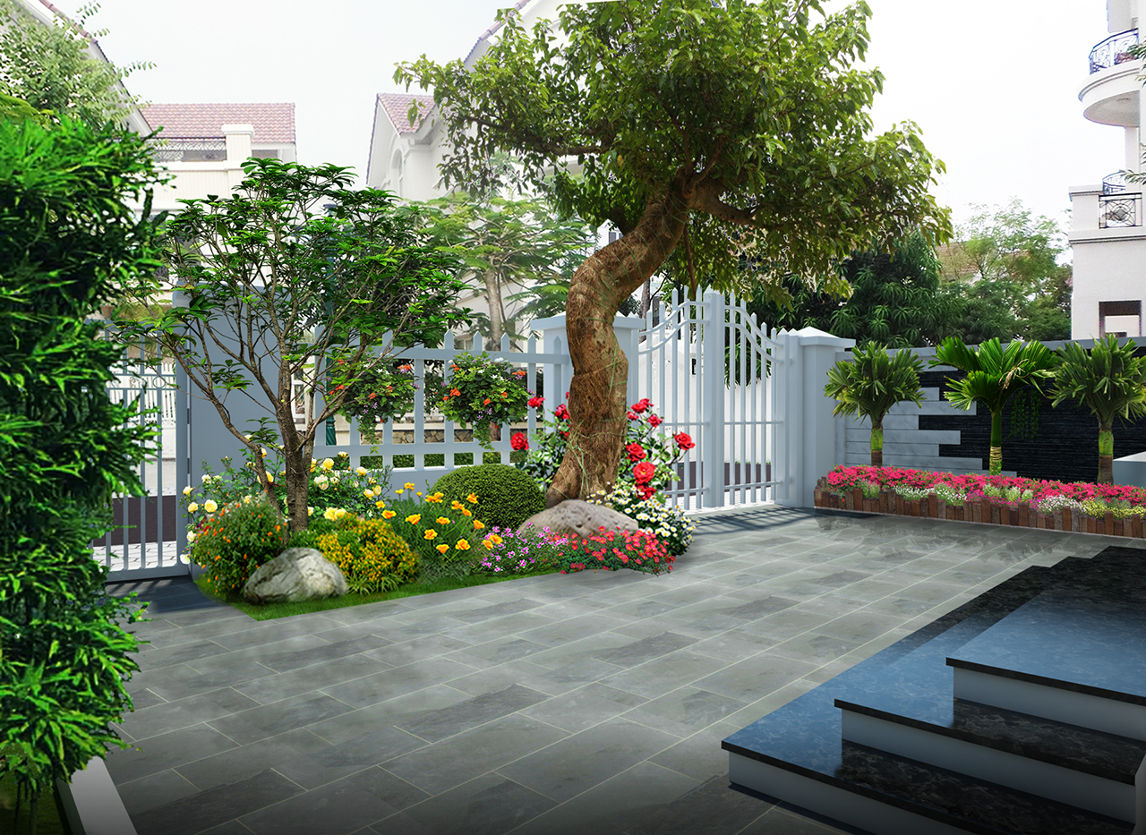 Thi công sân vườn biệt thự