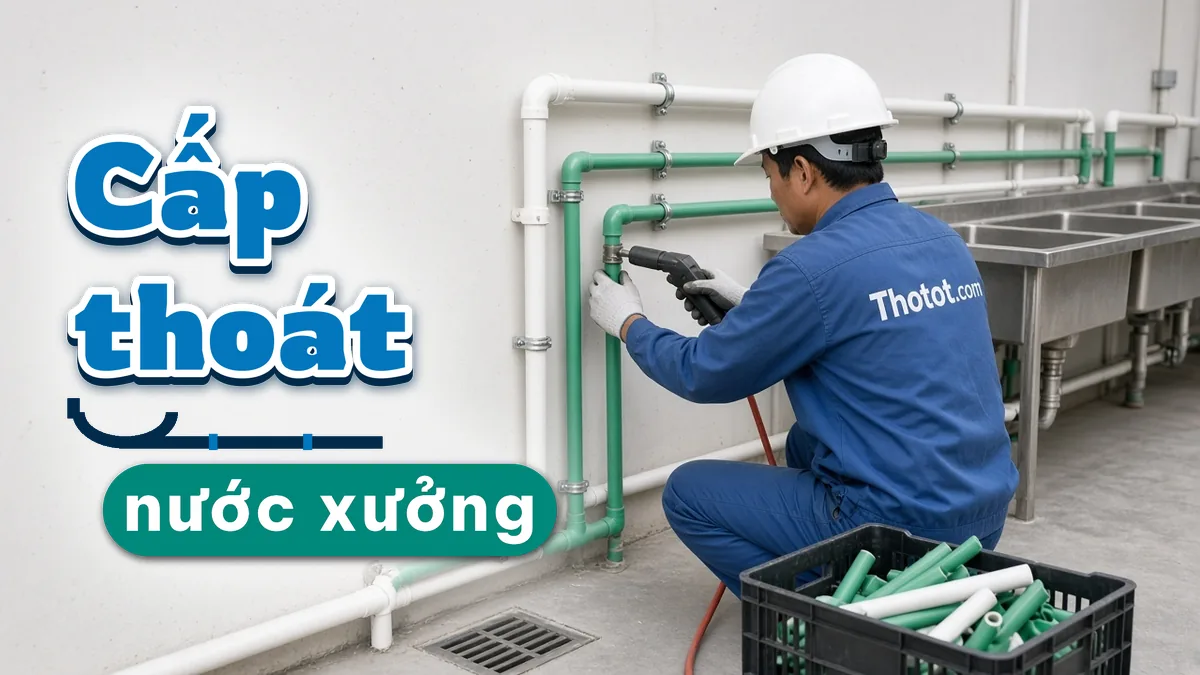 Thi công, sửa đường cấp thoát nước nhà xưởng