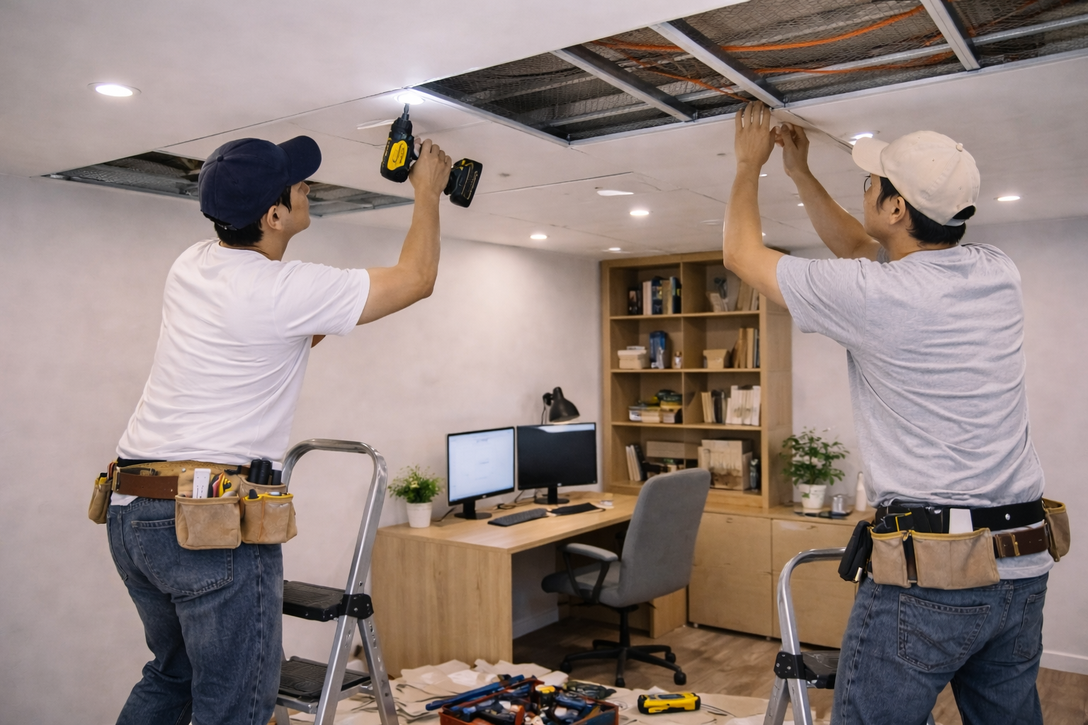 Thi công trần phòng làm việc