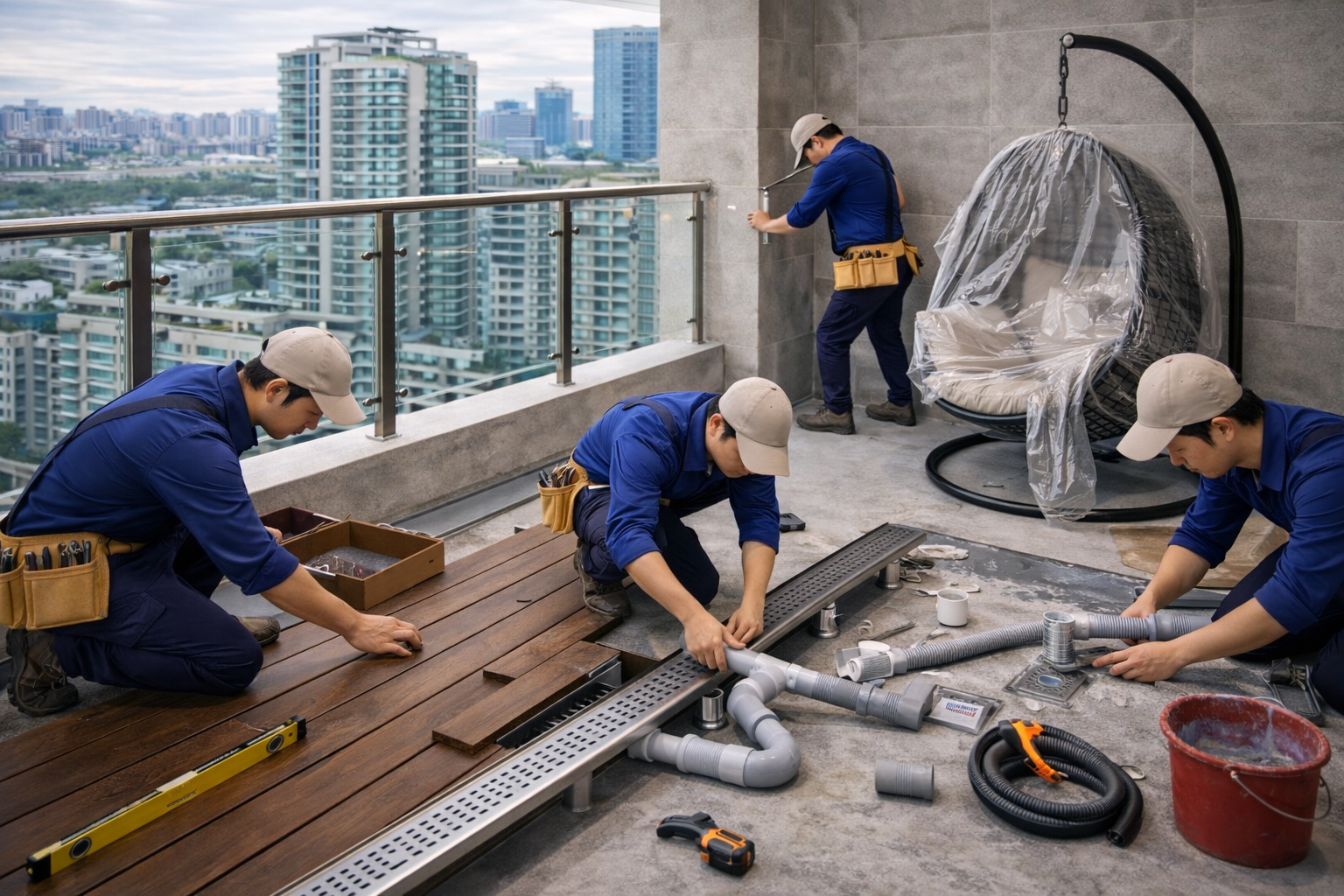 Thi công trọn gói ban công
