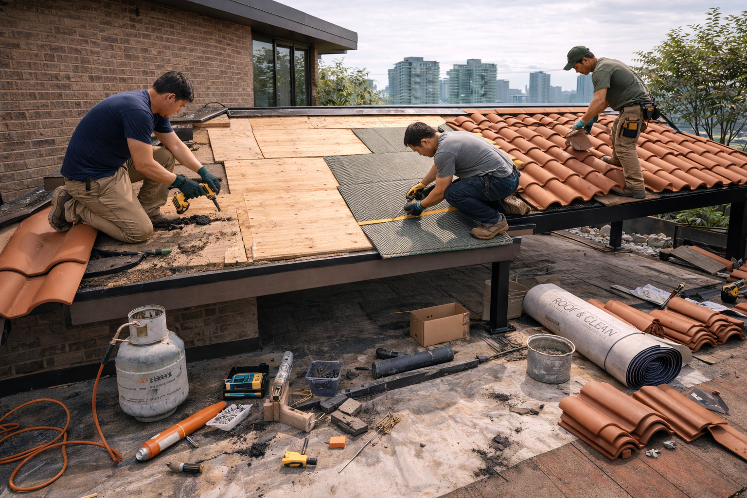 Thi công trọn gói mái nhà