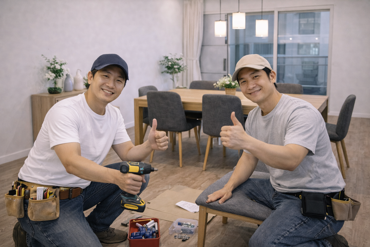 Thi công trọn gói phòng ăn