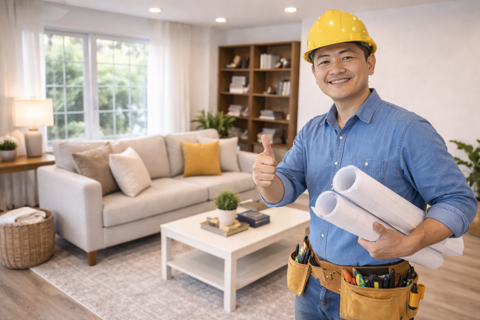 Thi công trọn gói phòng khách