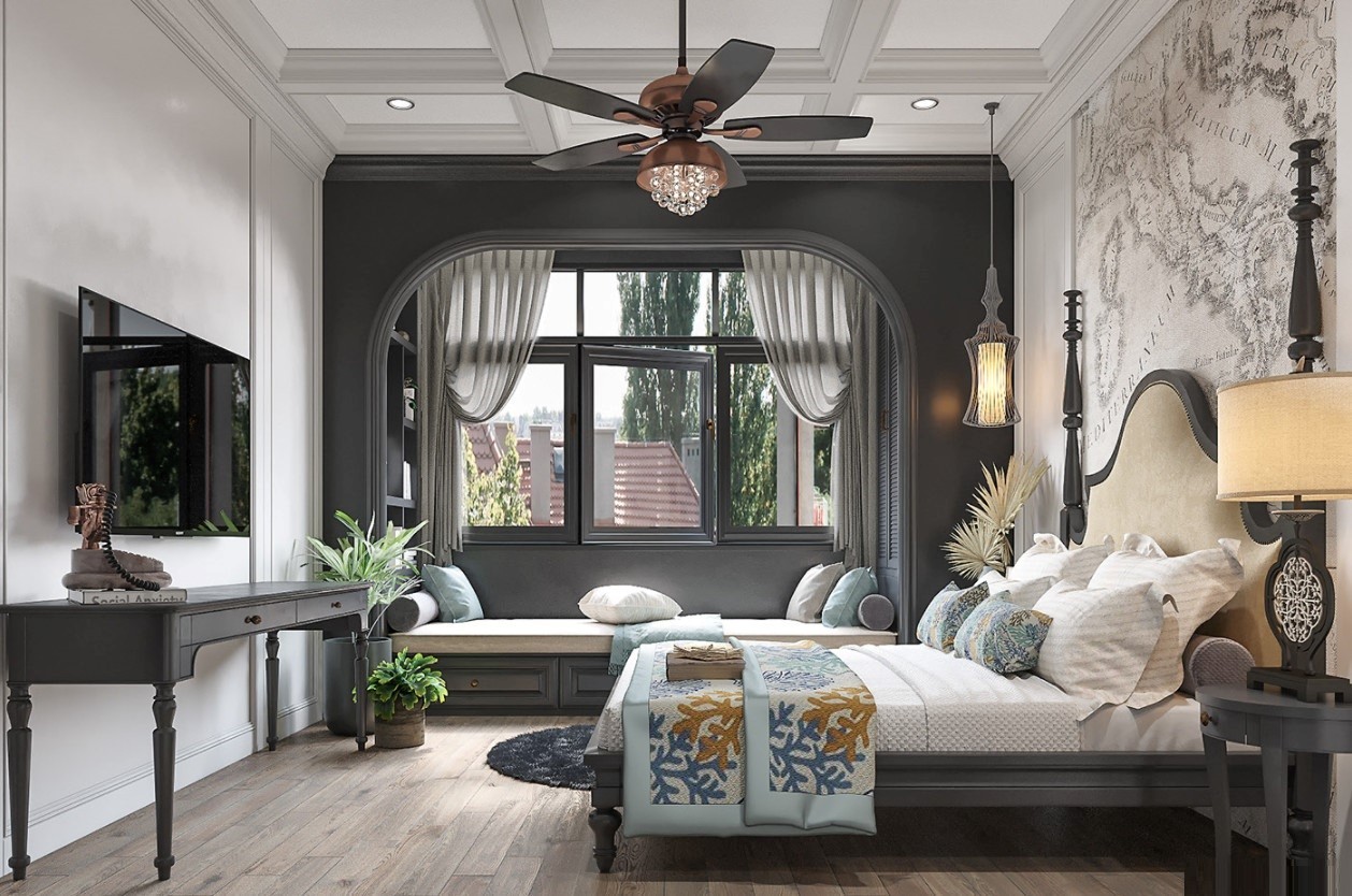 Thiết kế phòng ngủ nhà vườn