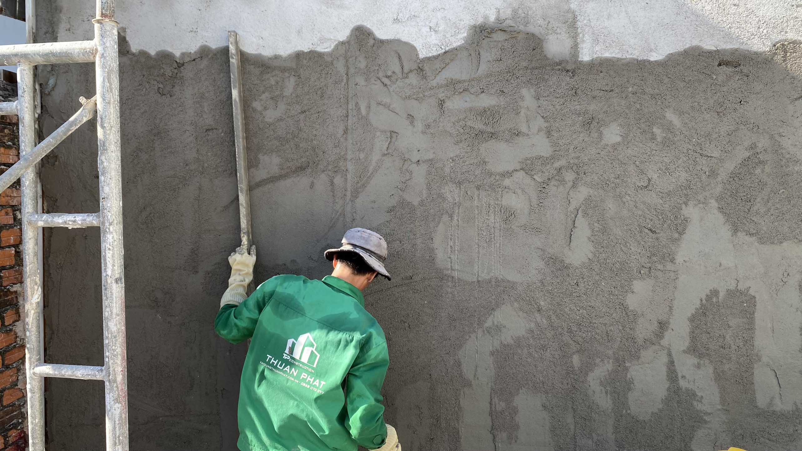 Trát lại tường căn hộ