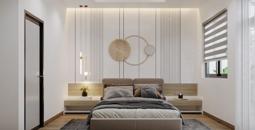 Vách thạch cao phòng ngủ