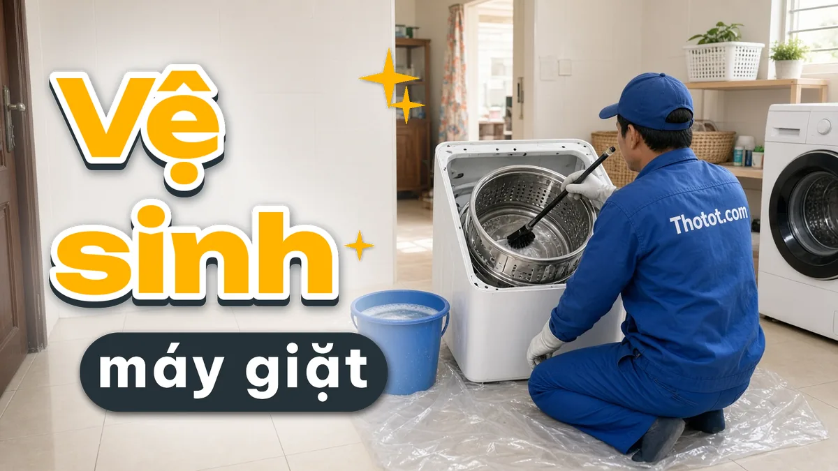 Vệ sinh máy giặt