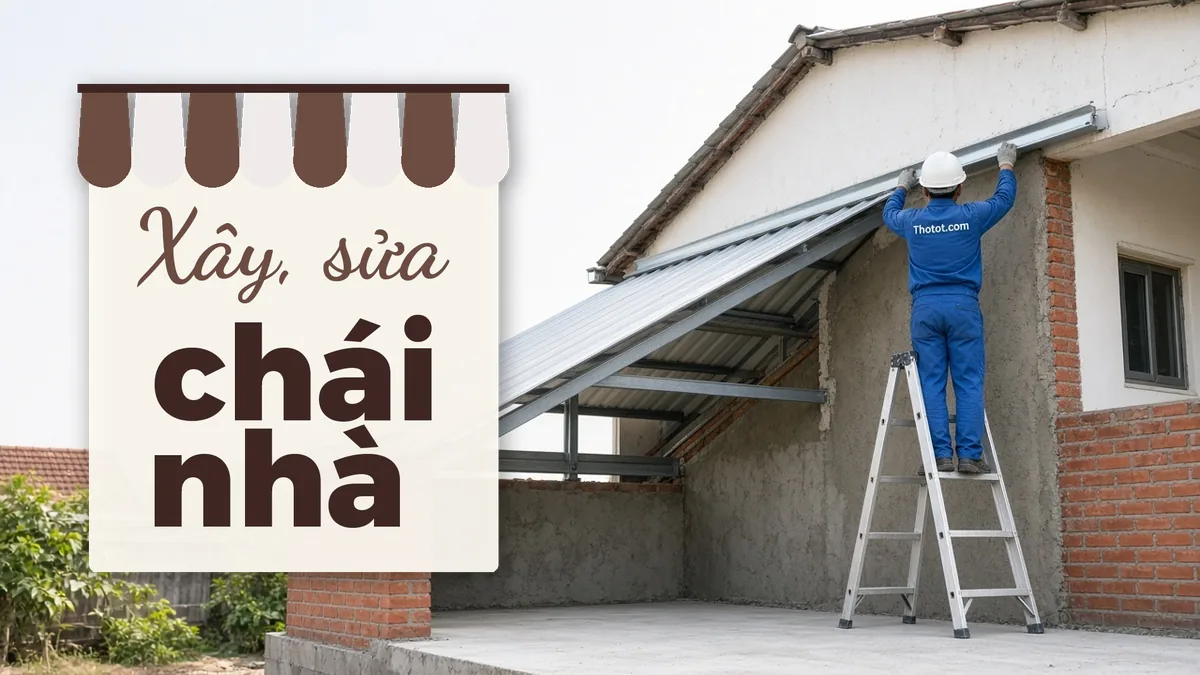 Xây, sửa chái nhà cấp 4