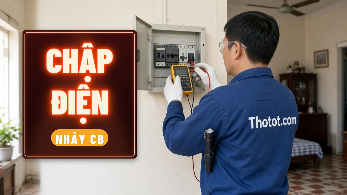 Xử lý chập điện, nhảy CB nhà cấp 4