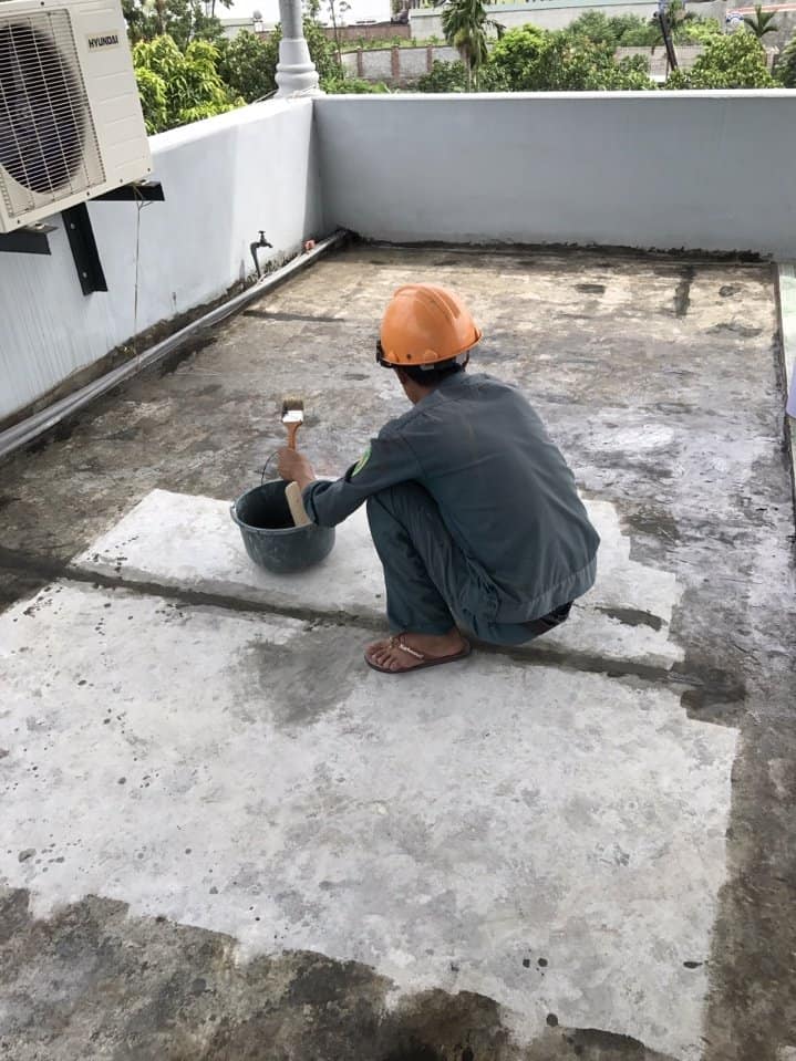Xử lý khe nứt bê tông sân thượng
