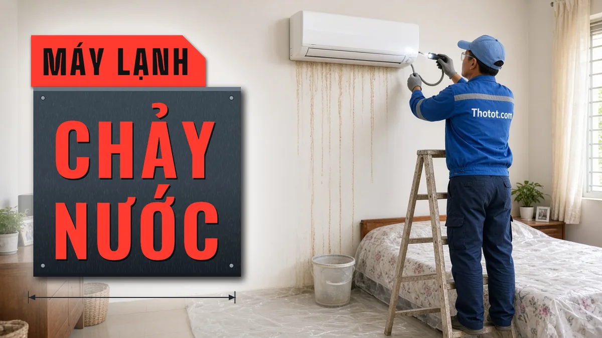 Xử lý máy lạnh chảy nước