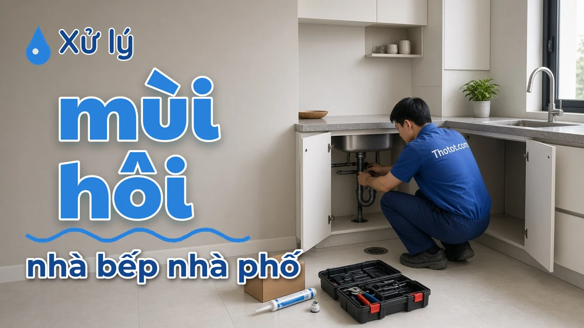 Xử lý mùi hôi nhà bếp nhà phố
