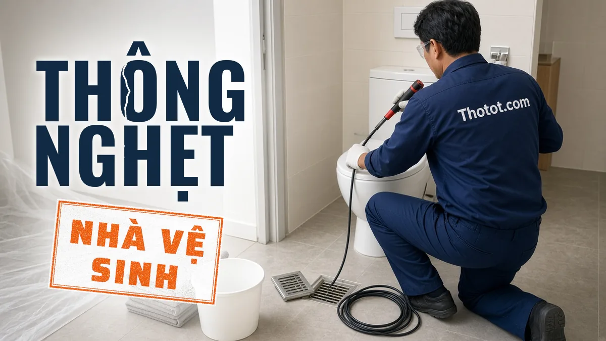 Xử lý nghẹt cống nhà vệ sinh căn hộ chung cư