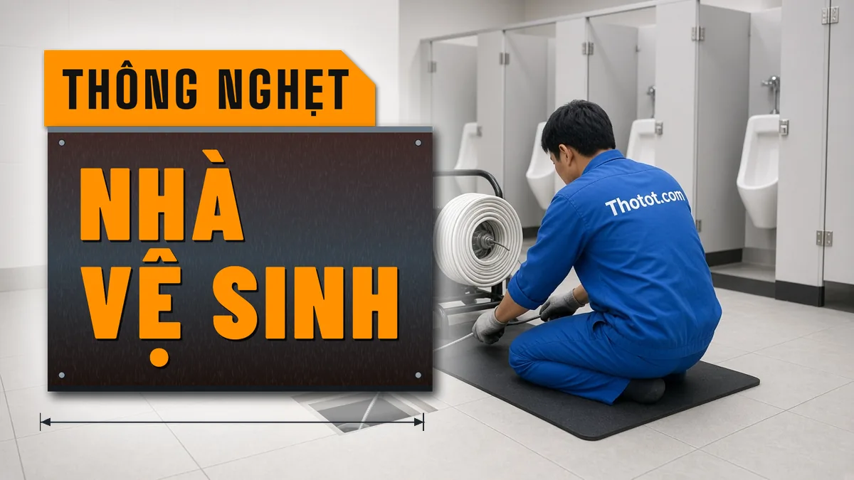 Xử lý nghẹt cống nhà vệ sinh văn phòng