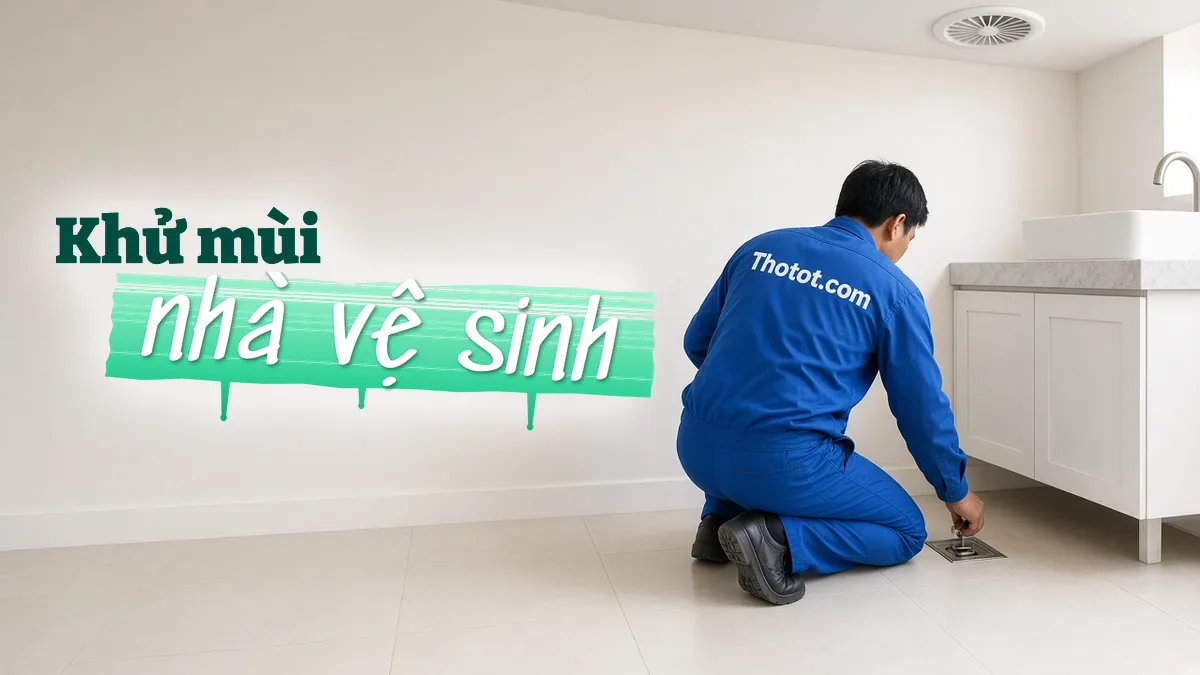 Xử lý nhà vệ sinh biệt thự bị hôi