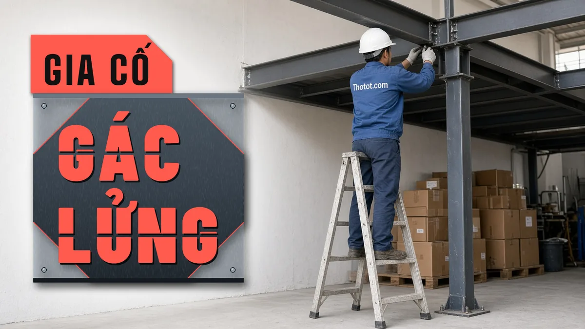 Xử lý sàn gác lửng cửa hàng bị rung, võng